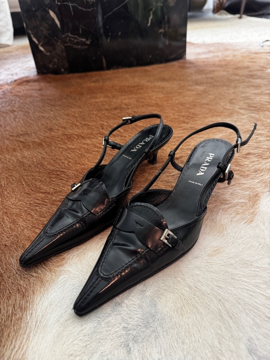 Prada Shoes - Prada Slingback Heels, size 6.5/37. Restored & resoled. Excellent condition